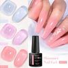 MEET ACROSS 8ml Shimmer Nail Gel Nude Pink Blue Glitter Sequins Rainbow Shimmer Glitter Gel Nail Polish Soak Off UV Gel Varnish