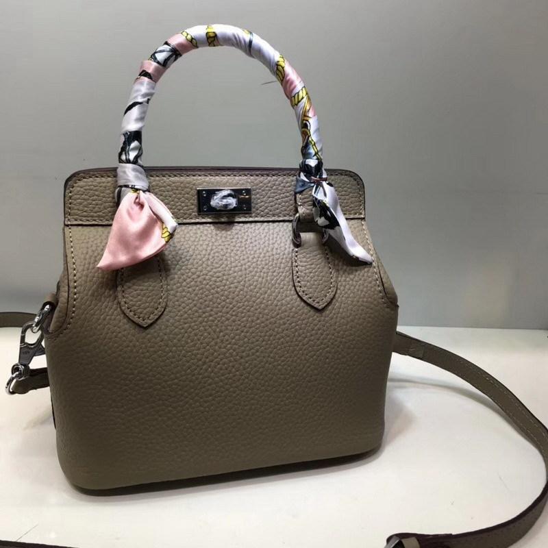 New 's First-layer Cowhide Lychee Pattern Skin Milk Bag Box Portable Single-shoulder Diagonal Leather Women's