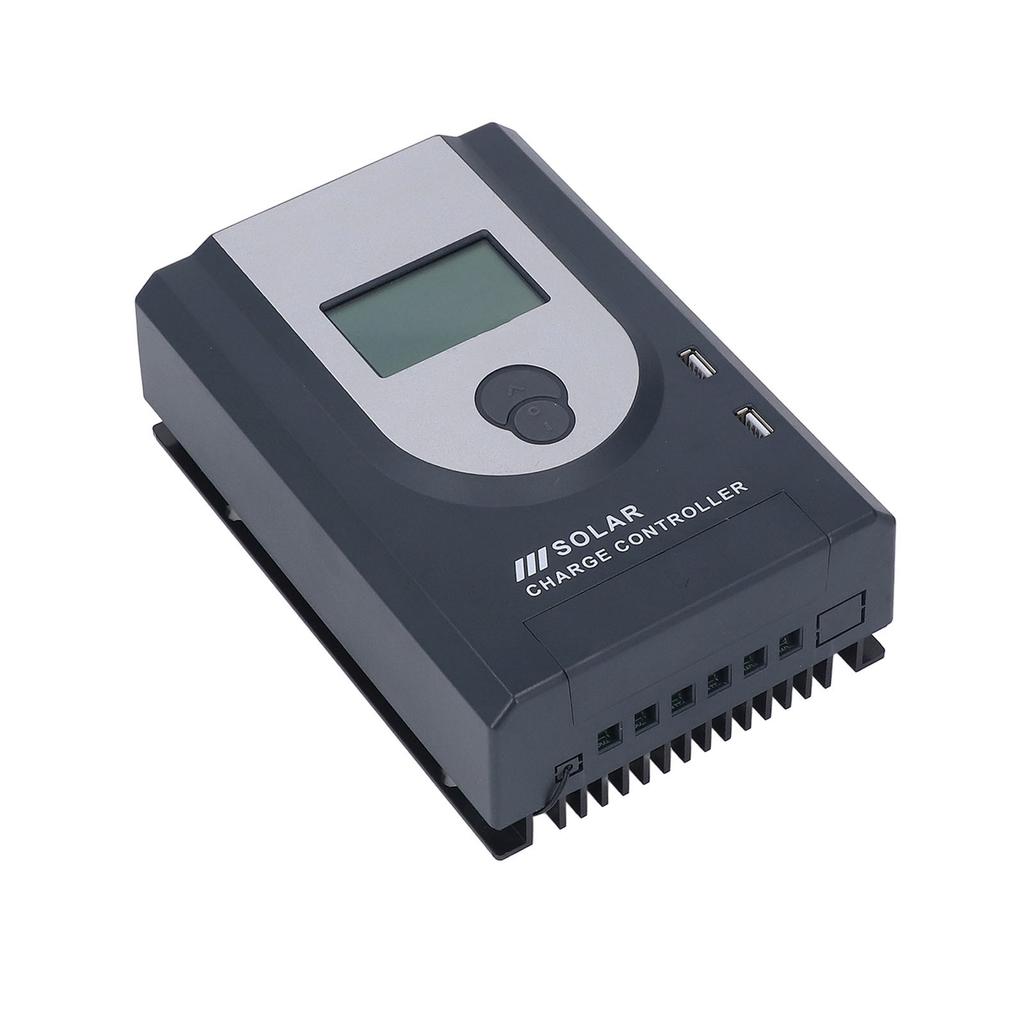 MPPT Solar Charge Controller Panel Regulator Lithium Battery Charger with Bluetooth Black DC12 24V
