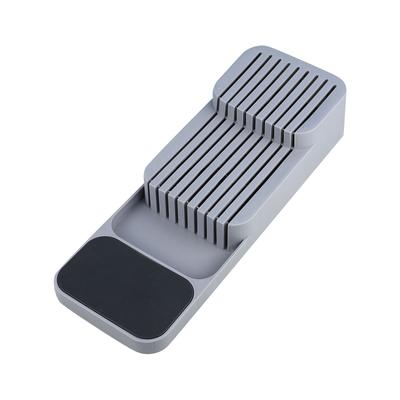 Caja de almacenamiento con cajón, soporte para cubiertos, cubertería, caja de almacenamiento de silicona