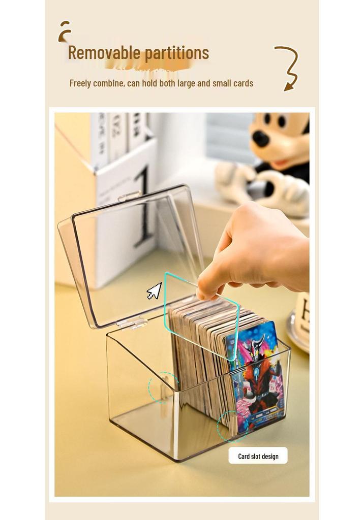 Yu-Gi-Oh! Multi-Functional Large Card Storage Box with Nine-Grid Divider and Lid