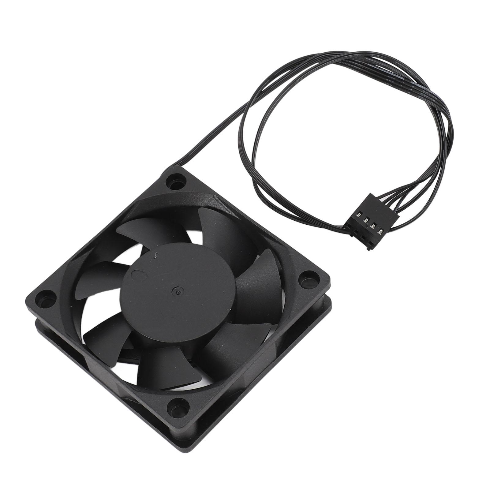 

60mm Computer Case Fan PBT 4 Pin PWM Smart Temperature Control 3000RPM Quiet Dual Ball Bearing Cooling Case Fan for PC