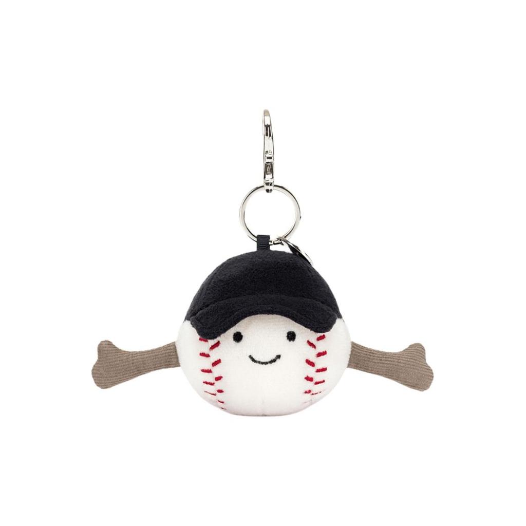 JELLYCAT Fun Sports Series Baseball Bag Charm Plush Toy Backpack Pendant Doll Plush Pendant 12cm Height