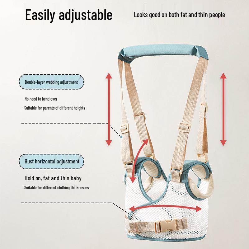 Kleinkind Lauflernhilfe: Multifunktional, Atmungsaktiv, Scheuerfest, Sturzsicher, Lern- und Anti-Verlust-Sicherheitsgeschirr für Säuglinge.