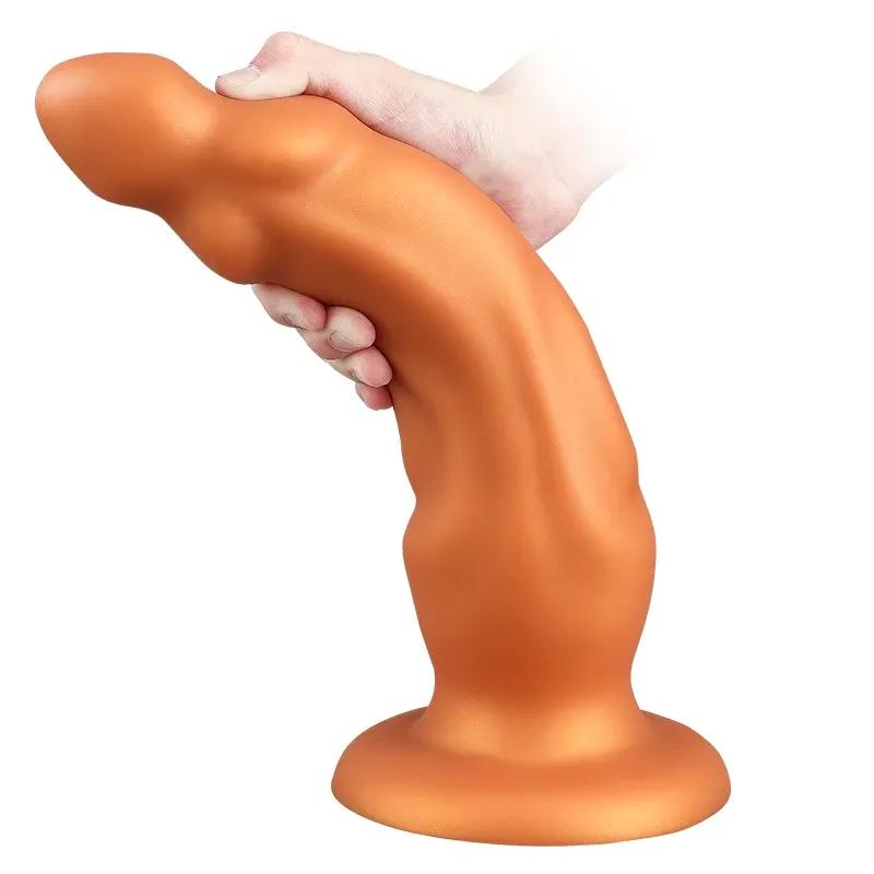 Huge Dildo Anal Plug Anal Dilation S-L Sex Toys Prostate Massage for Men Butt G-point Stimulation Anal Penetration Two Colors 18