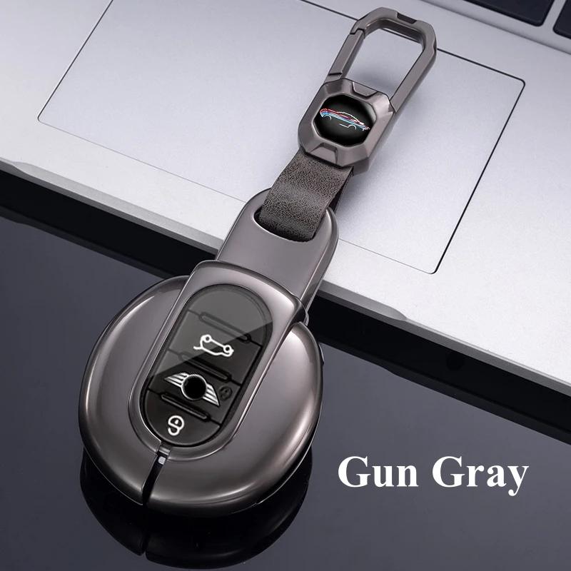 Metal Automotive Housing Remote Mount Auto Accessories Fit For Bmw Mini Cooper F55 F56 F57 F54 F60 Jcw Clubman Countryman Auto Smart Key Fob Cover