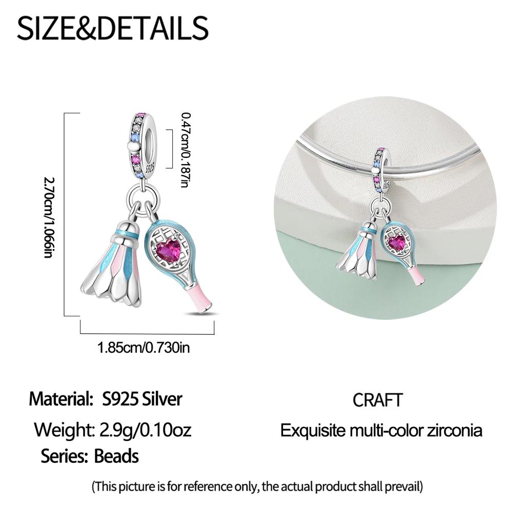 Kupfer Sport Serie Anhänger Golf Boxen Baseball Tischtennis Charms Perlen Passend für Armband DIY Schmuck Markierung Geschenk