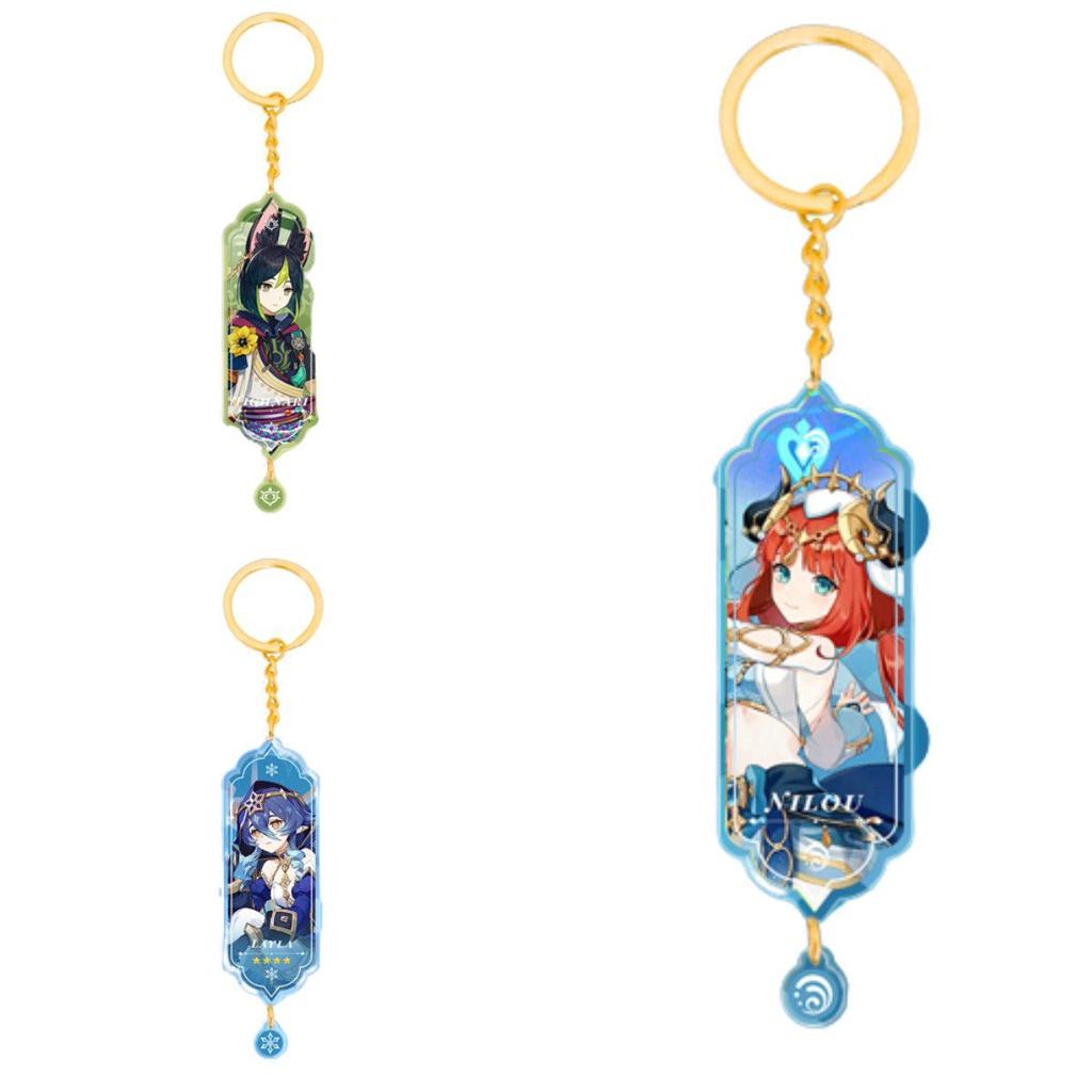 Genshin Impact Acrylic Double Sided Keychain Cartoon Keychains