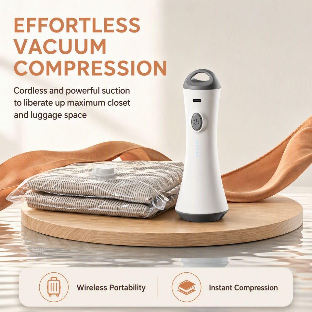 USB Rechargeable Vacuum Bag Pump Portable Compressed Bag Air Pump for Storage Bag