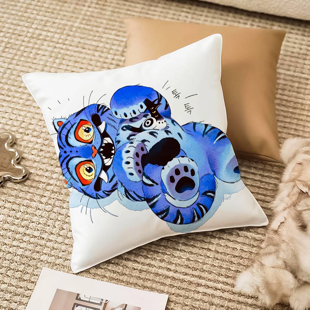 

K-Pop Demon Hunters Pillow Case Anti-dustmite Invisible Zipper Sofa Bed 12x12Inch