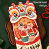 4x Red Chinese New Year Lucky Money Bag Traditional Blessings 2024 Dragon Year Essentials