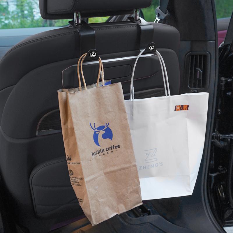 2 Stück ABS Auto-Sitzrücken-Haken Tragbarer Aufbewahrungshalter Für Lexus F SPORT ES RX NX LS UX LM LX GX LC RZ IS CT GS RC HS SC TX LBX