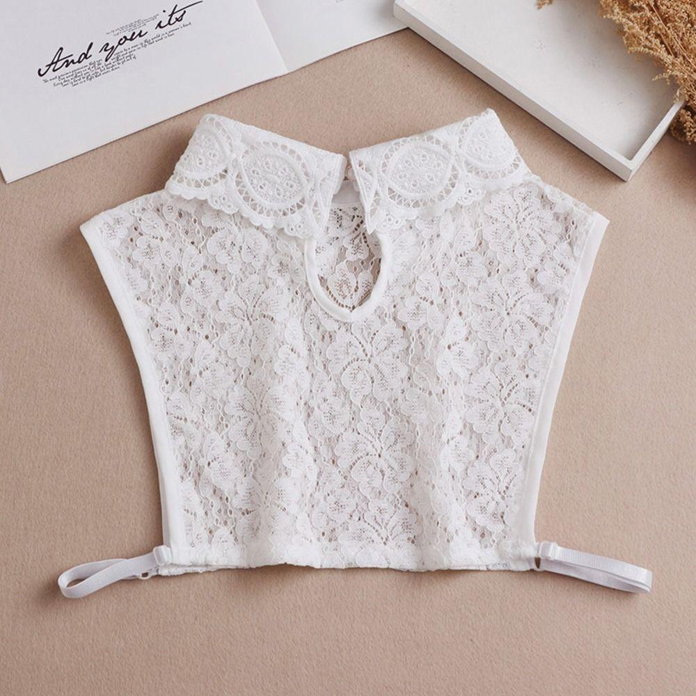 New Lapel Fake Collar Vintage Detachable Shirt Collar for Women Blouse Sweater False Collar Lapel Top Neckwear Ties