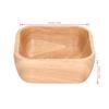 Square Wood Plate Wood Salad Plate Food Grade Safe Pastry Serving Dish  Fruit Display