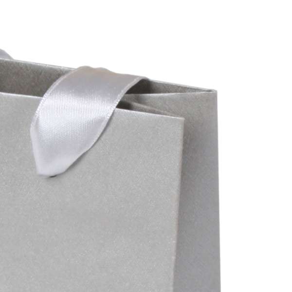 Torebka Ozdobna Srebrna Prezentowa 11 X 8 X 5 Cm