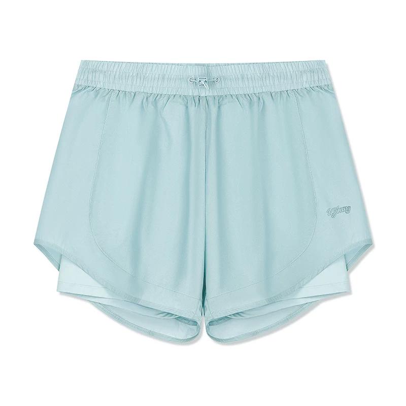 361 Women s Sports Shorts 2026 Summer Two-In-One Anti-Exposure Sun Protection Antibacterial Five-Point Shorts Sports Pants 4XL