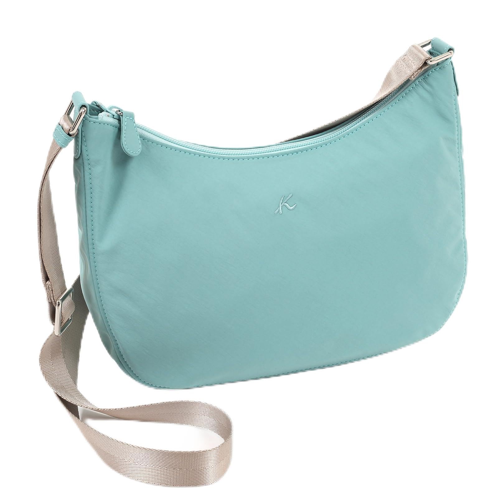 

nylon shoulder bag Turquoise 35351 [Kitamura] Water-repellent D-0469 Women s [Green]