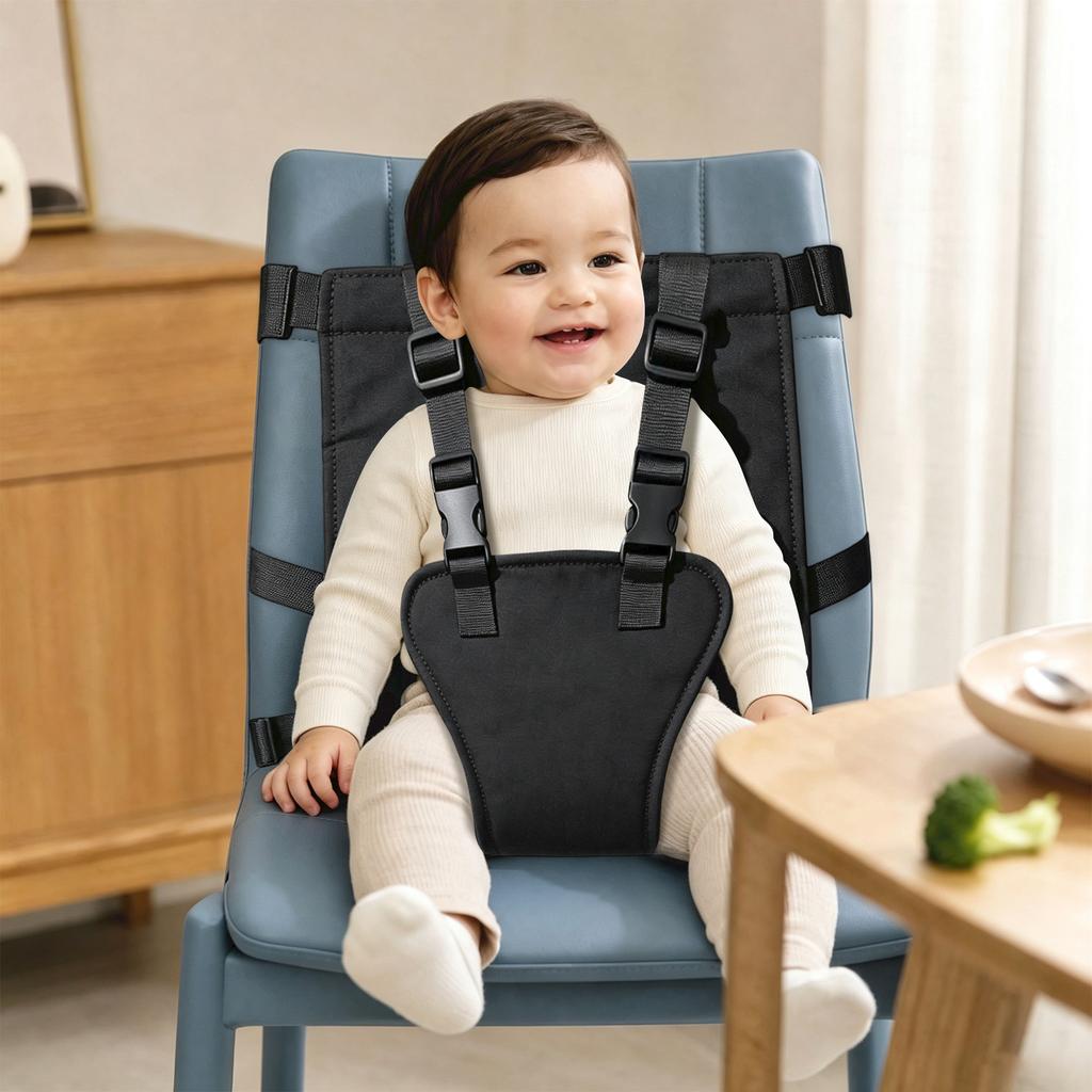 Sedia Alta per Bambino, Cintura Regolabile per Pasto per Bambini Piccoli per Maschi e Femmine
