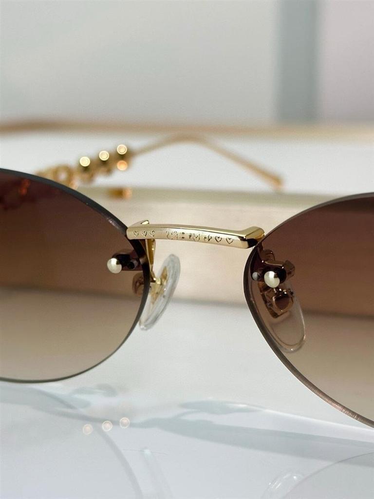 Damskie metalowe owalne okulary przeciwsłoneczne GG1922SA – Stylowa ochrona UV