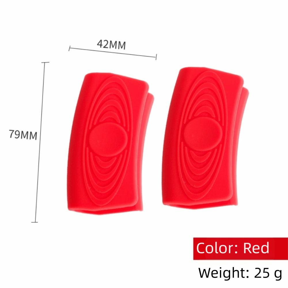 1Pair Heat‑insulated Pot Handle Grip Anti‑slip Texture Heat‑Proof Clamp Iron Cookware
