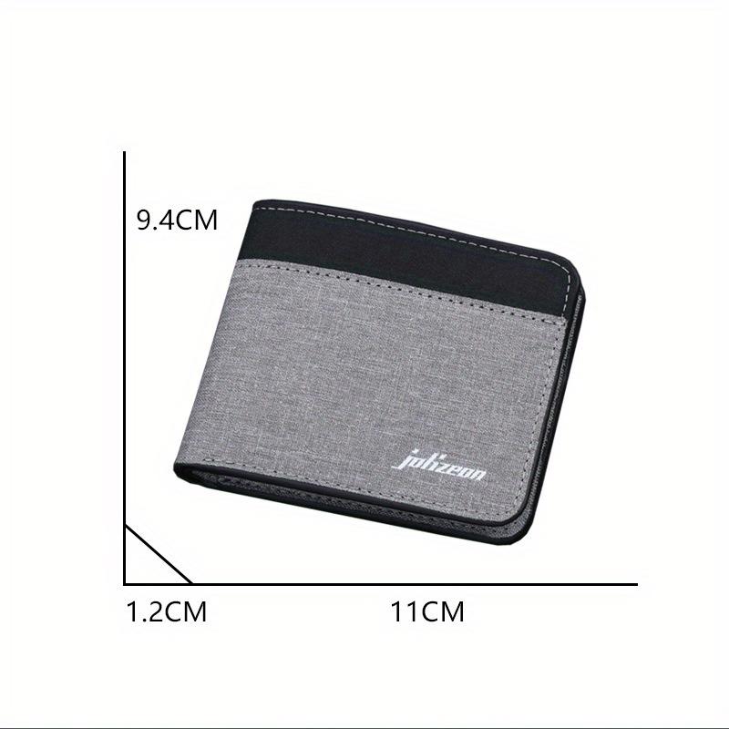 Men Wallet Black/blue/gray Card Holder Wallet Male Money Bag ID/photo/bank Holder Short Purse Credit Card Case Bag
