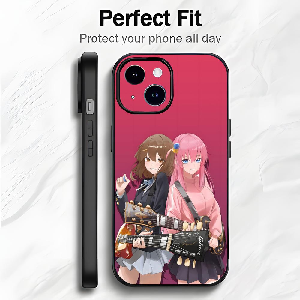 Fun Japanese Anime B-BOCCHI THE ROCK! Phone Case Phone Case Soft Packaging Lightweight For iPhone17 16 15 14 13ProMax