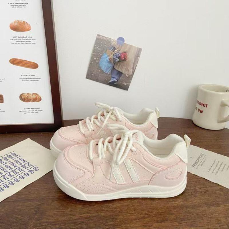 Niche breathable autumn new student sports board shoes platform white shoes women