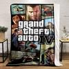 Grand Theft Auto IV Game Artwork Warm Blanket, Flannel Blanket for Bedroom, Living Room, Sofa, and Nap.