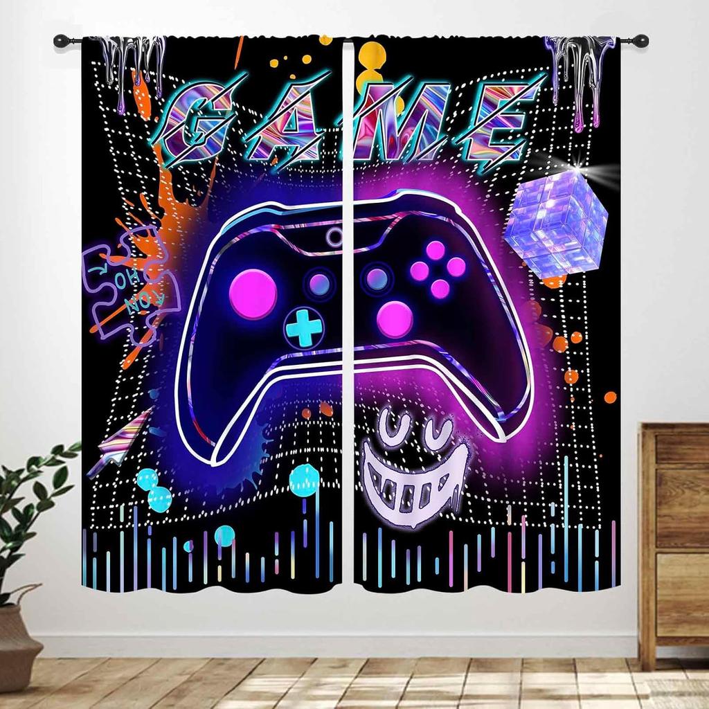 Basketball Curtains Teens Ball Sports Blue Red Flame Match Game Teen Boys Kids Bedroom Living Room Playroom Nursery Curtain For Sitting Polyester