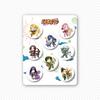 8 Pcs/Set Anime Tinning Backpack Badge Brooch Pin Souvenir Clothing Bag Backpack Accessories Gift For Friends