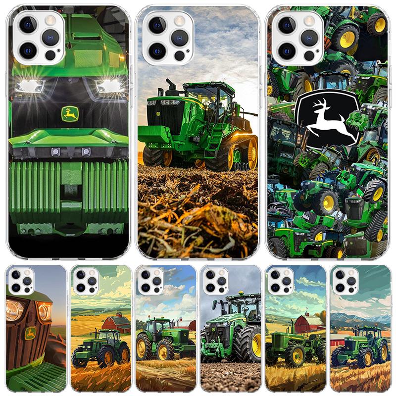 Farm Vehicle Tractor Case Phone Cover for Apple iphone 13 Pro Max 12 Mini 11 X XS XR XS Max 7 Plus 8 6S 6 5 SE 5S Trend Fundas
