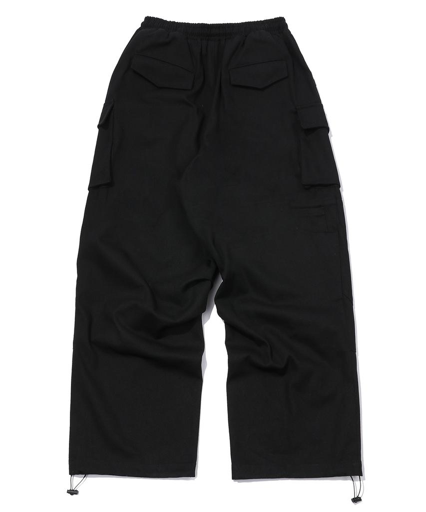 CPGN STUDIO Assassin Wide 3D Cargo Pants Black
