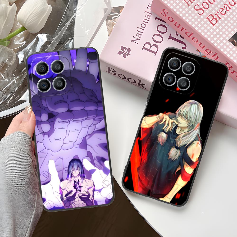 JJK Mahito Phone Case for Honor 90 80 70 60 50 30 20 10 9 8 7 Pro S SE Lite 5G Soft TPU Shockproof Cover