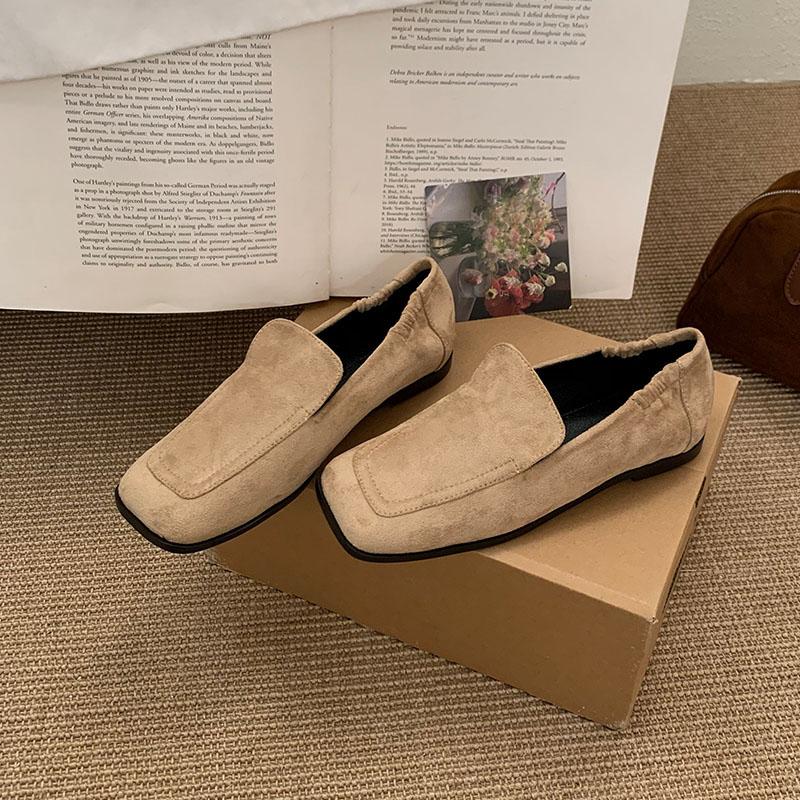 

Модная мягкая женская повседневная обувь балетки с обувью для женщин лоферы модные с мелким квадратным носком женские балетки слипоны 35 хаки