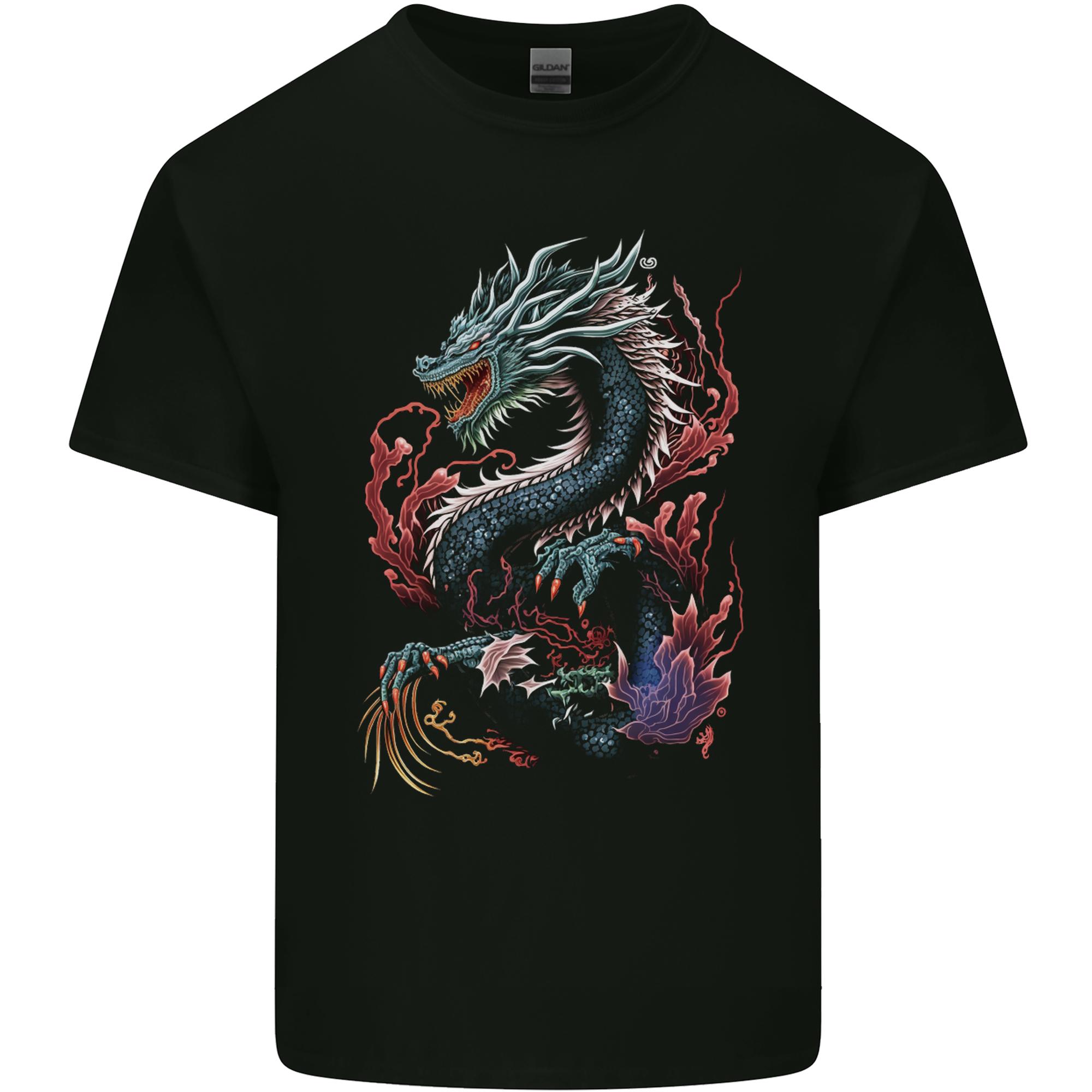 Fantasy Fire Dragon 7 Unisexs Light Cotton TShirt S