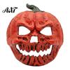 Breathable Scary Skull Masque Pumpkin Halloween for Adults, Horror Full Face Cosplay Costume, Creepy Foam Party Prop Vintage Style