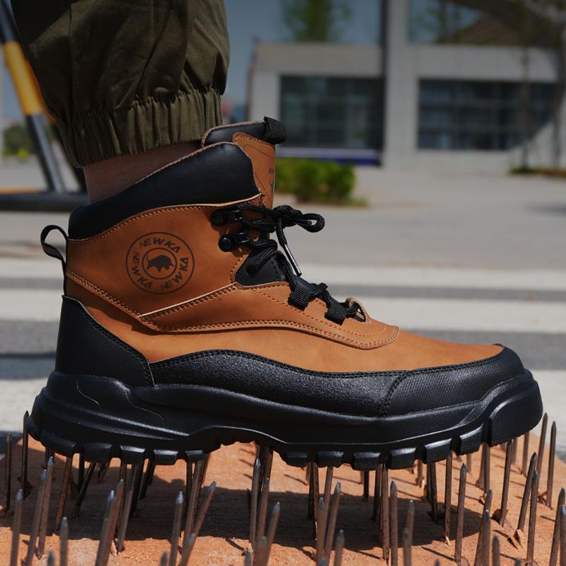 Waterproof Safety Shoes Men Boots Steel Toe Shoes Anti-smash Anti Piercing Work Boots Protection Shoes Non-slip Industrial Shoes
