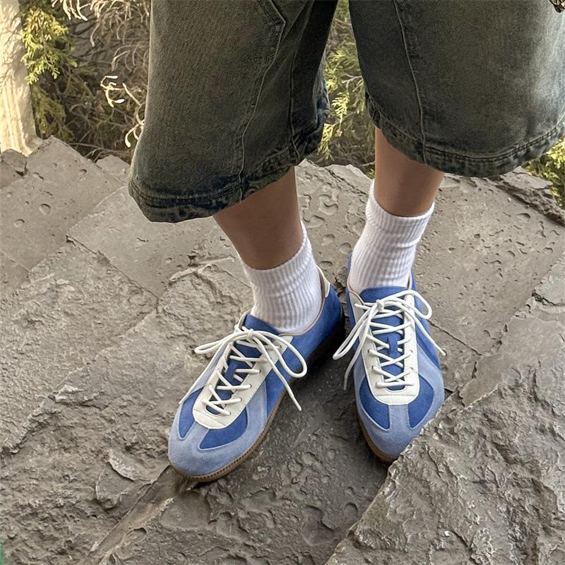 

Весна и лето новые немецкие кроссовки ретро мода универсальная спортивная и повседневная обувь на шнуровке кроссовки для серфинга tide 51818 синий-J 42 синий