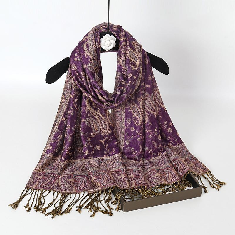 

Luxury Brand Autumn Cashmere Jersey Shawl Womens Scarf Warm Winter Scarf Design Printed Womens Muslim Cotton Shawl Scarf