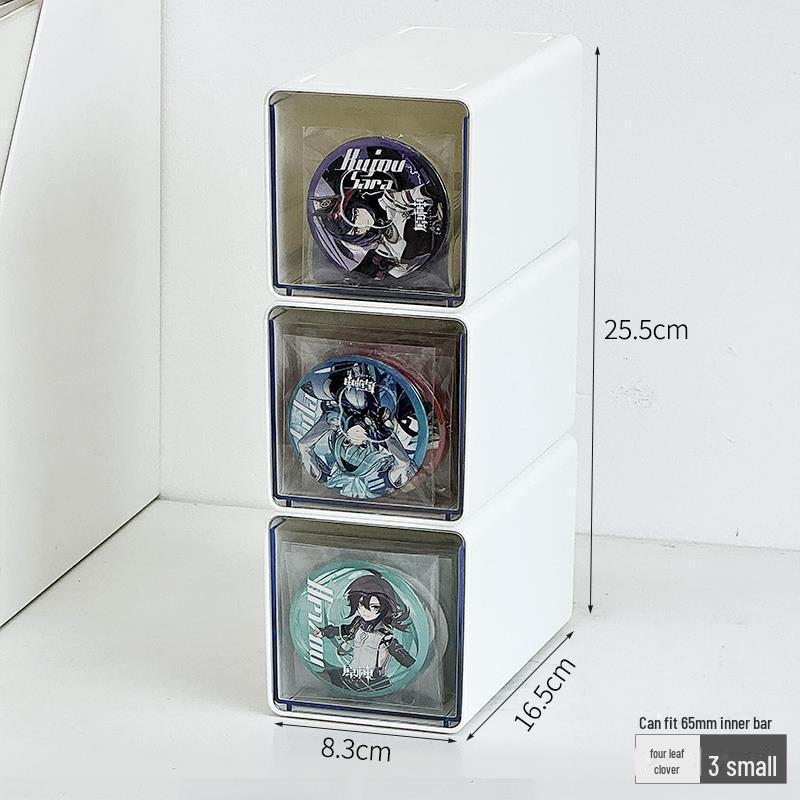 Baji 75mm Acrylic Drawer-Style Storage Box – Transparent, Moisture-Proof, Large Capacity