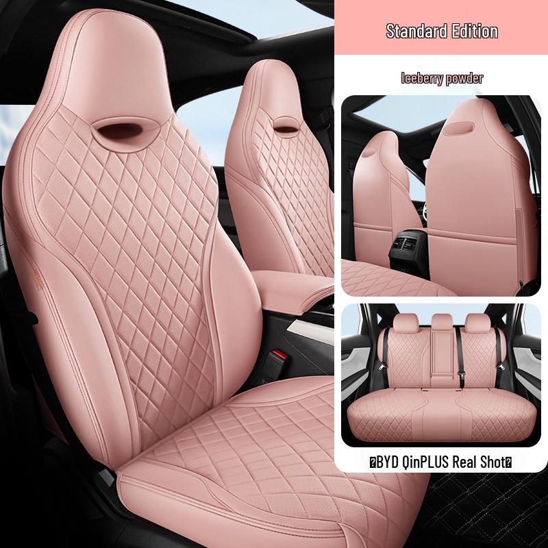 BYD Qin PLUS Sedan Leather Seat Cover: 5-Seat, All-Season, Full Coverage
