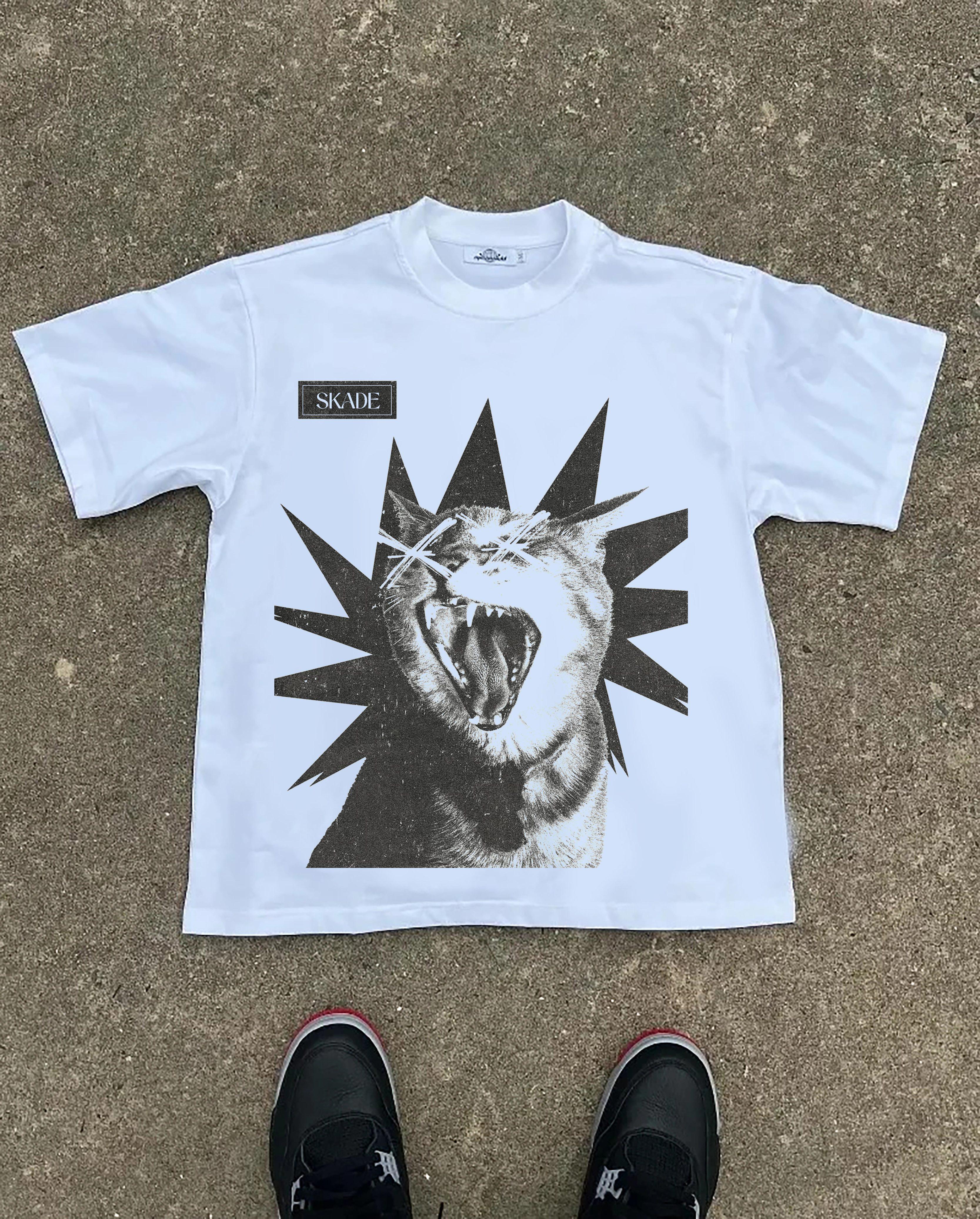 

2025 High-end Design Pattern Printing Y2K Men s T-shirt Pure Cotton 220G Skin-friendly and Comfortable Short-sleeved Couple Top S