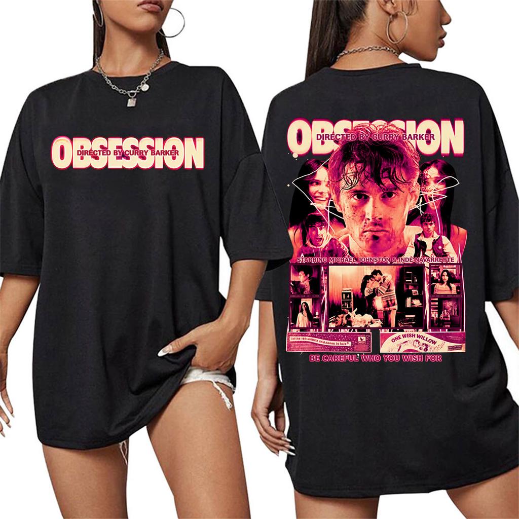 One Wish Willow Obsession 2026 Horrorfilm Druck T-Shirt Unisex Unisex Mode Ästhetische T-Shirts Baumwolle Lässig Kurzarm T-Shirt