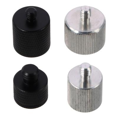 Accesorios de Nivelación Láser Plateados Adaptador de Trípode de Aluminio Tornillos Tuerca Adaptadora Duradera Nivel Láser