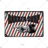 Classic Barber Shop Vintage Tin Signs Decorative Metal Plaque Metal Retro Wall Plates Salon Haircut and Shave Poster Wall Decor