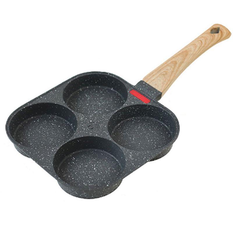 ABIY Egg Frying Pan Nonstick Coating Mini Skillet, Comfortable Handle,For Omelettes,Pancakes, And Hamburgers, Outdoor Camping чёрный