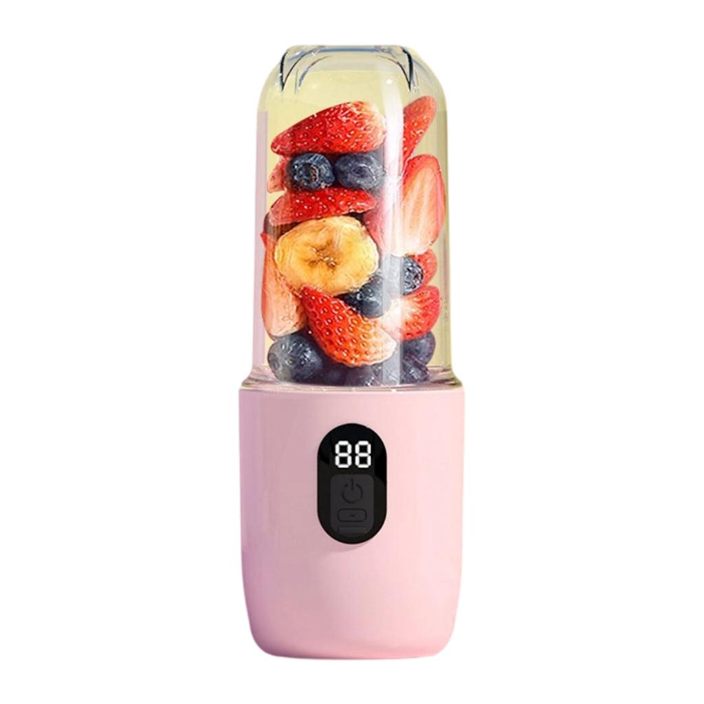 Portable Blender 500ml Electric USB Rechargeable Juicer Cup for Home Outdoor Travel Powerful Performance Faster Juicing