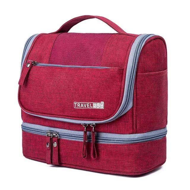 Men Necessaries Hanging Make Up Bag Oxford Travel Organizer Cosmetic Bags for Women Necessaries Make Up Case Wash Toiletry Bag