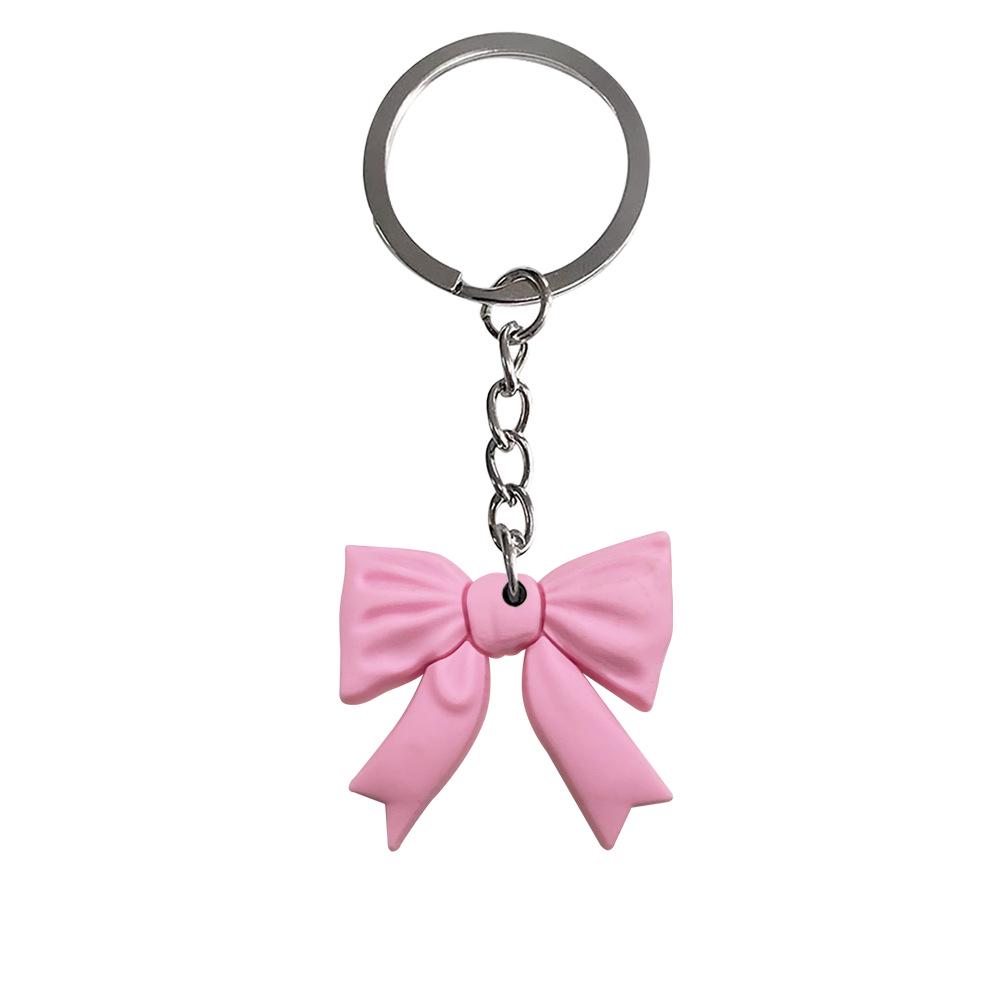 Bow Knot Keychain Soft PVC Pendant Ornament