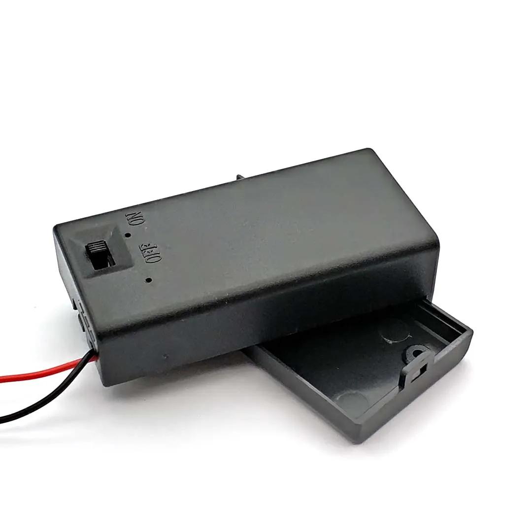 

Блок 9 Вольт Тумблер Питания Черный Держатель Батареи 9В с Переключателем ВКЛ/ВЫКЛ 9V Battery Buckle